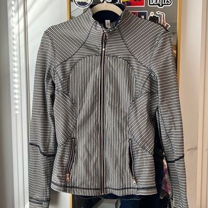 Lululemon Blue striped jacket size 8
